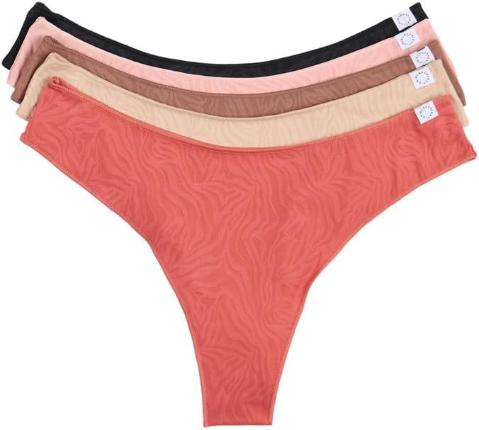 BCBGeneration womens 5-pack High Cut Tanga Underwear - Image 3